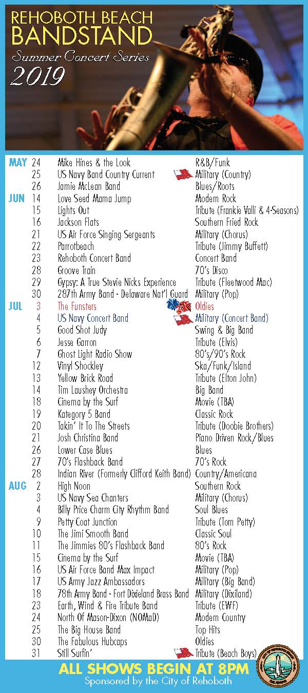 Rehoboth Beach Bandstand 2024 Schedule Fanni Clotilda